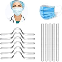 Los mejores  - 100 tiras de aluminio para puente de nariz- 90 mm- tiras de aluminio para la nariz- autoadhesivo de metal plano para la…